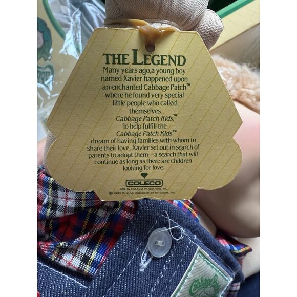 RARE! Vintage Cabbage Patch Kids Doll 1985 "Elmer Carter” w/ Birth Certificate - Picture 6 of 15